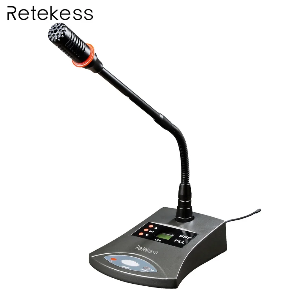 Retekess T124 Microphone Audio Transmitter RF Wireless Conference System Simultaneous Interpretation for Meeting Retekess T124 Microphone Audio Transmitter RF Wireless Conference System Simultaneous Interpretation for Meeting