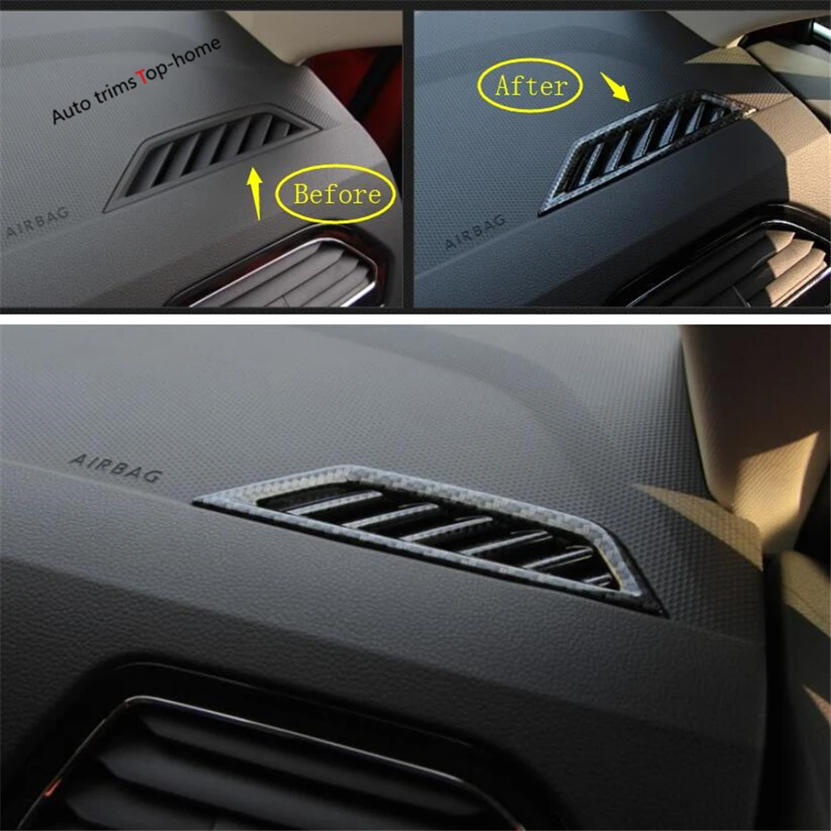 

Yimaautotrims Dashboard Side Air Conditioner AC Outlet Vent Cover Kit Interior Fit For Volkswagen Tiguan MK2 2016 2017 2018 2019