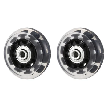 

LJL-Luggage Suitcase Wheels Replacement Kit Parts With Screws Washers Wrenches For Inline Outdoor Skate