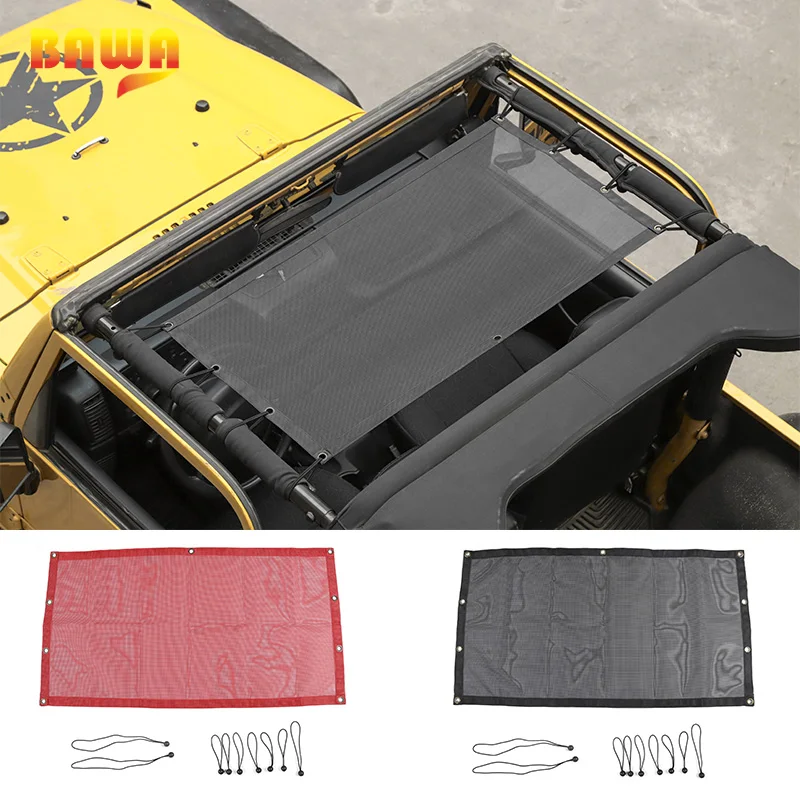 Автомобильные чехлы BAWA для Jeep Wrangler TJ 1997 2006 ПВХ багажник Солнцезащитная крыша