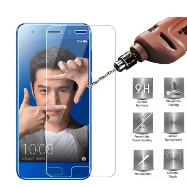 Закаленное стекло для Huawei Honor 9 Защита экрана 9H 2.5D Защитная пленка телефона