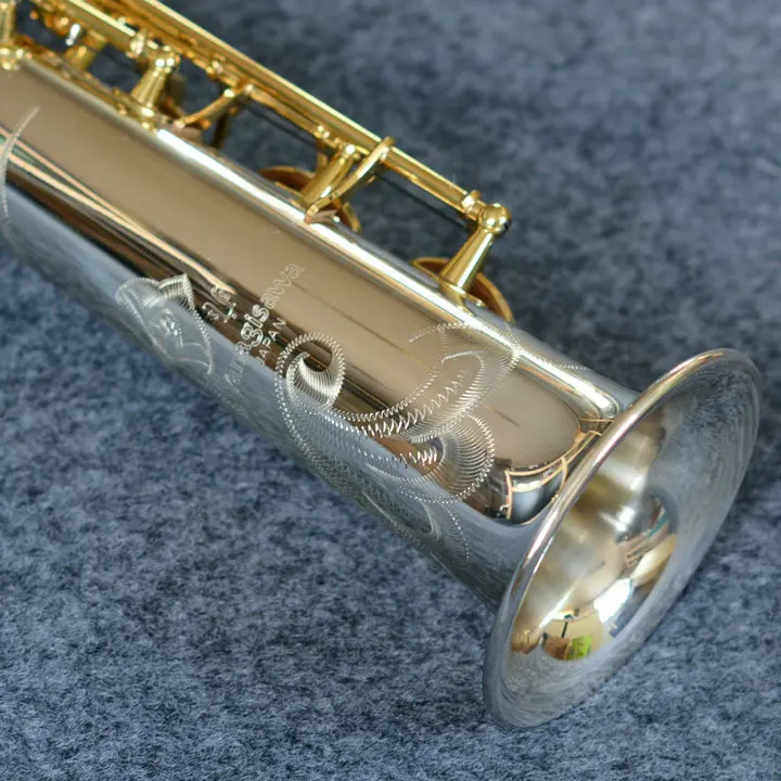 

Brand New Japan Soprano Saxophone S9030 SW03 Silvering Sax Soprano Musical Instruments Professional Included Case