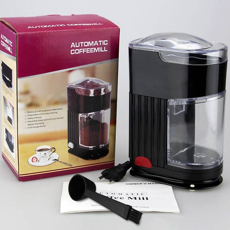 DMWD многофункциональная электрическая кофемолка Автоматическая кофейная мельница зерновые специи шлифовальная машина Регулируемая крупная мелкая