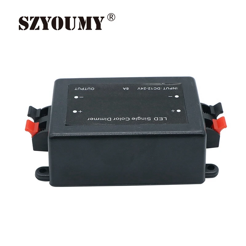 SZYOUMY DC 12 V-24 V 8A светодиодный одинарный Цвет диммер для Светодиодный точечный светильник утопленного полосы lirf с пультом дистанционного управления Управление; Яркость Управление