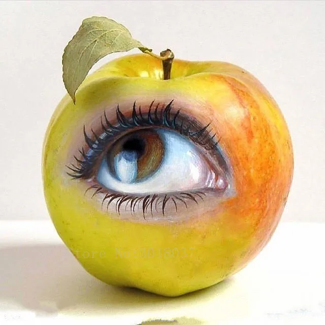

Diy 3D Diamond Painting Cross Stitch Apple On The Eyes Diamond Mosaic Full Diamond Embroidery Rhinestone Gift Decoration Sticker