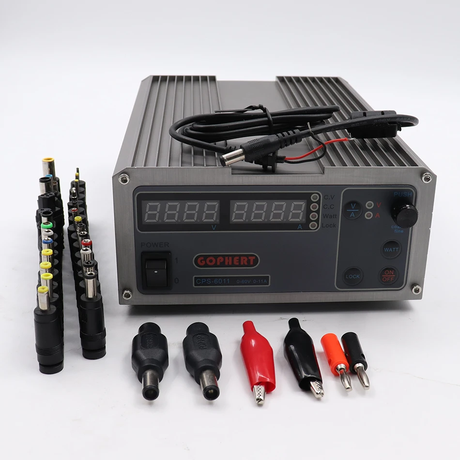 

GOPHERT CPS-6011 60V 11A Digital Adjustable DC Laboratory power supply High Power Compact MCU PFC DC Power Supply