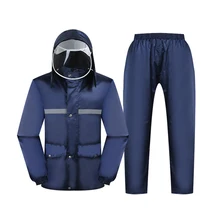 Куртки и штаны комплекты плащи плащ Для мужчин мотоцикл непроницаемый пончо от дождя пальто Для женщин крышка носить рыболовный костюм дождь LZO288