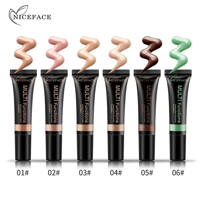 NICEFACE многофункциональная основа для макияжа лица Жидкая Основа BB крем консилер