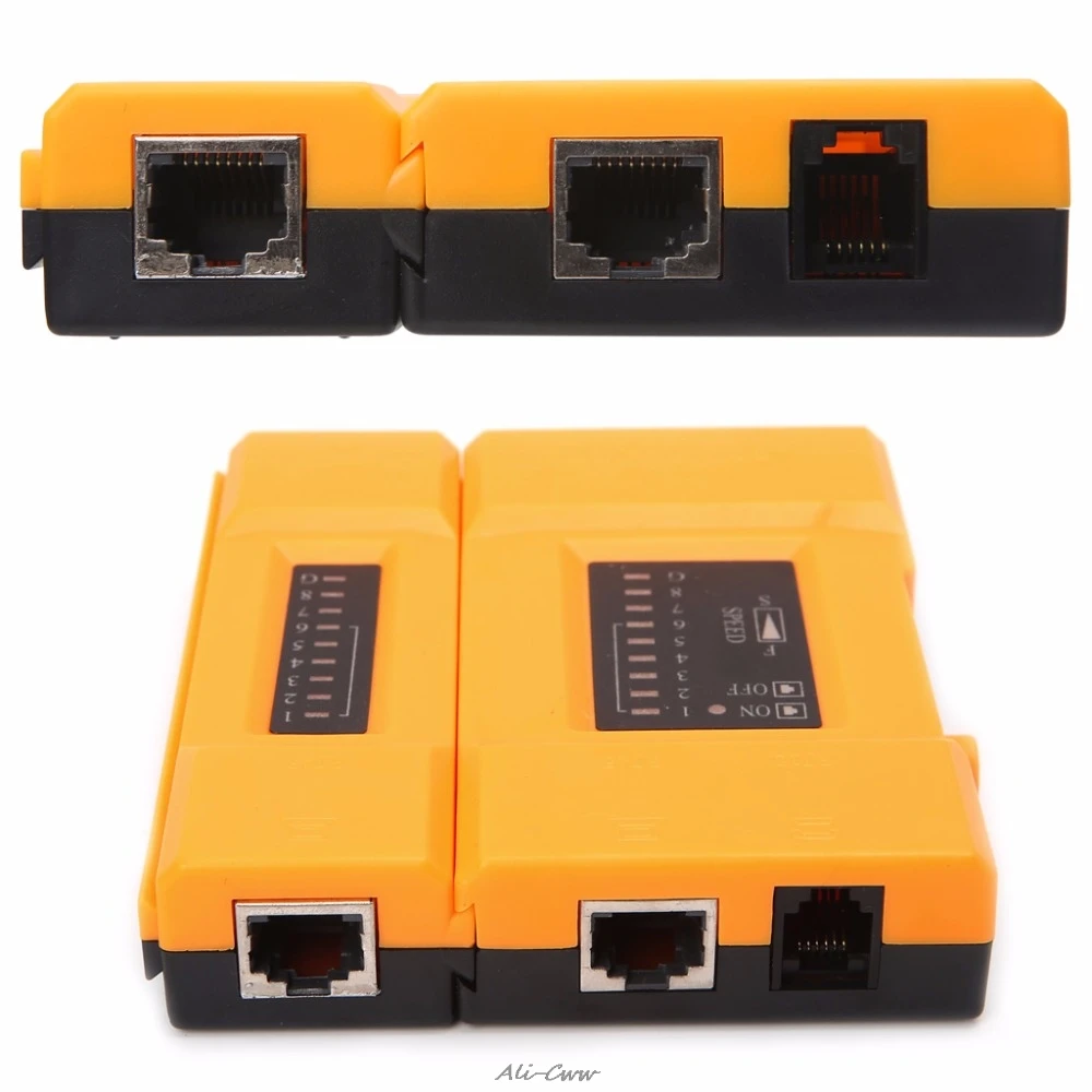 468VR Скорость вычислить сетевой кабель тестер RJ45 + RJ11 сетевой кабель Ethernet Новый