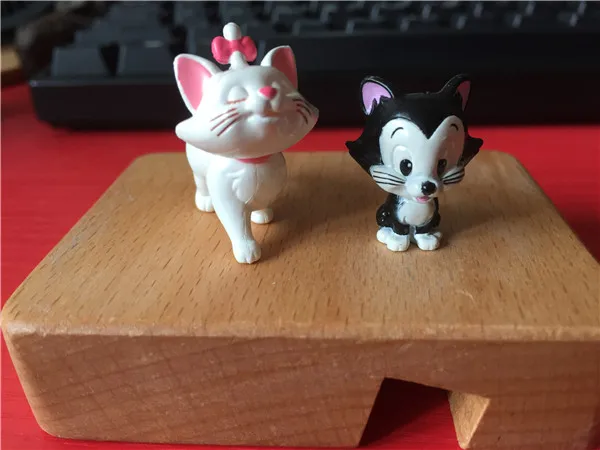 Cute Cats Marie Figaro mini figures pvc toys 2pcs - Marie and Figaro 1
