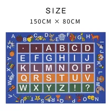 Профессиональный дизайн, разноцветный Детский развивающий алфавит и формы, нескользящий коврик, Прямая