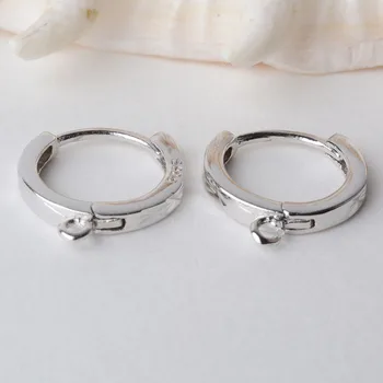 

Solid 925 Sterling Silver Leverback Earring Hook Connector