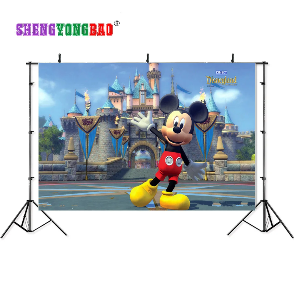 

SHENGYONGBAO Vinyl Custom Backdrops for Photography Mickey Mouse theme Photo Studio Background NML-1080