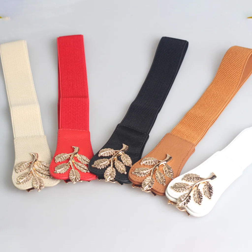 

Fashion New 2019 Korean Wild Dress Wide Belt Women's Elastic Skirt With Shirt high quality W509
