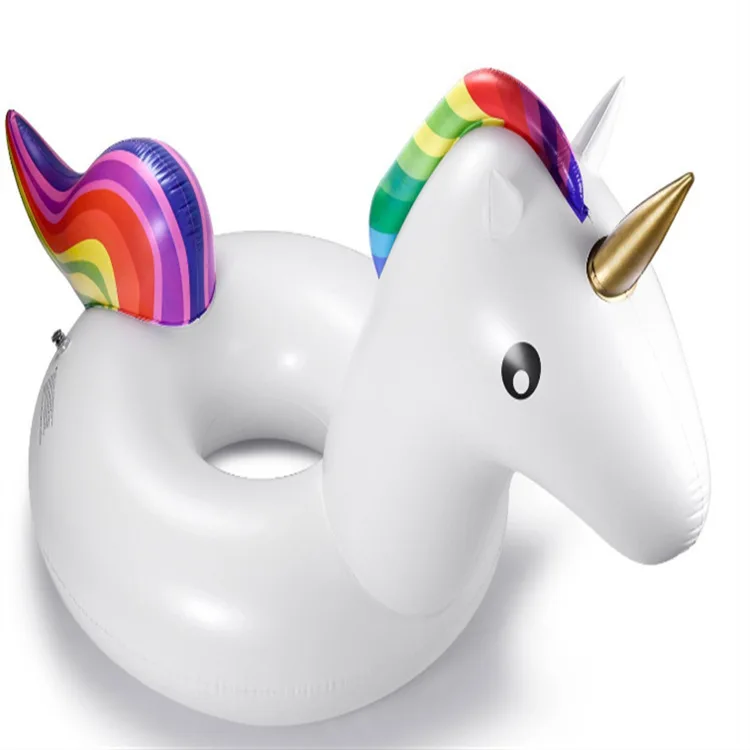

Water inflatable toys pvc inflatable unicorn swim ring  hot unicorn buoy floating bed