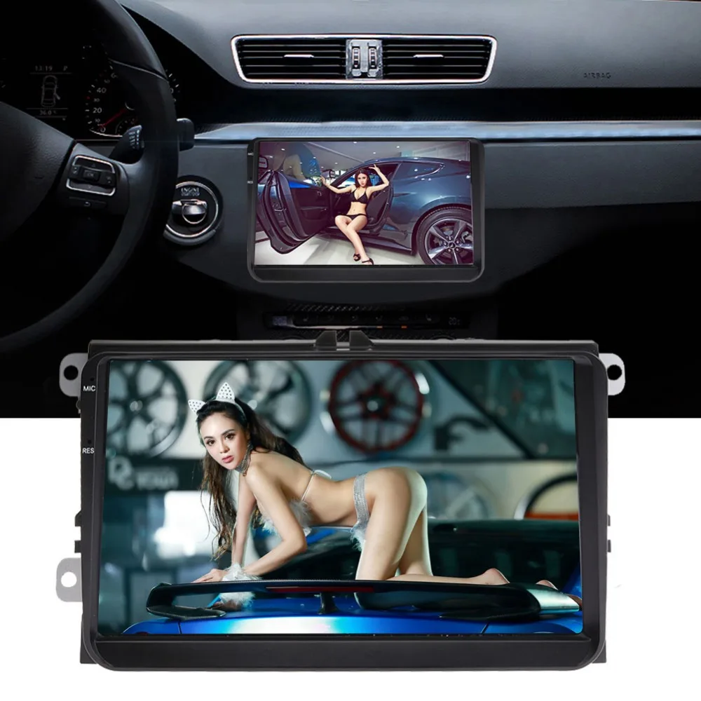 

9" 2 Din Android 6.0 Multimedia Player Quad-core Car Bluetooth WIFI GPS Navigator Radio MP5 Audio Video Player Reversing Camera