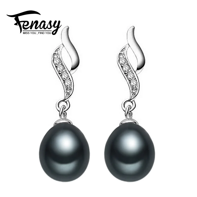 

FENASY pearl earrings natural pearl jewelry 925 sterling silver earrings for women drop earrings fashion jewelry aliexpress