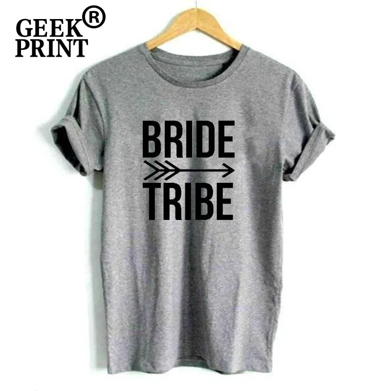 Повторяющаяся надпись Bride Tribe футболки с принтом женские HEN DO NIGHT футболка для