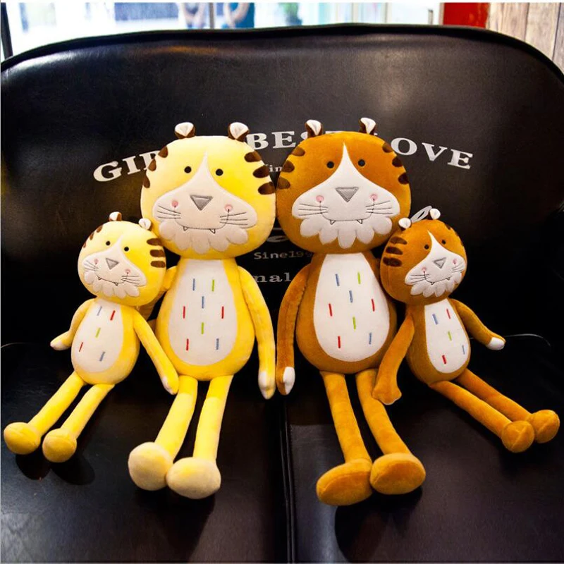 

New Style Cute Smile Face Tiger Short Plush Toy Stuffed Animal Tiger Soft Plush Doll Toy Children Birthdy Gift
