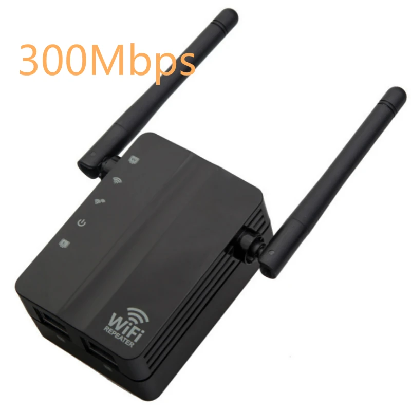 

Dual External Antennas 300Mbps Router WiFi Repeater Network Range Extender Booster N300 Wi-Fi Single