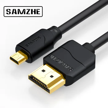 

SAMZHE Micro HDMI to HDMI Male to Male Extension Cable for Phone Ipad Connecting with Big TV Screen Displayer