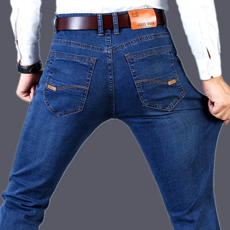 

The spring of 2019 male new elastic straight jeans business
