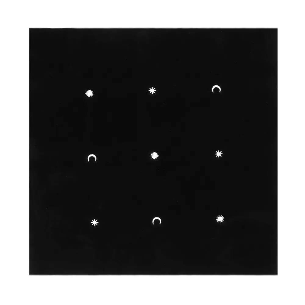 

50×50cm Star Moon Velvet Tarot Tablecloth Astrology Board Game Embroidery Crafts