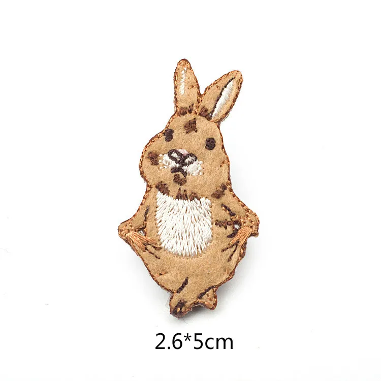 Милый медведь кролик вышивка брошь значок для одежды значки с животными Мультяшные значки на рюкзаке булавка Кнопка рюкзак значки - Цвет: 05