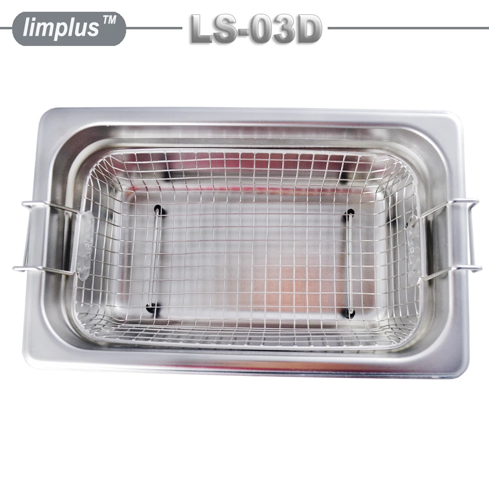 Цифровой ультразвуковой очиститель Limplus из нержавеющей стали для ванной 3 л