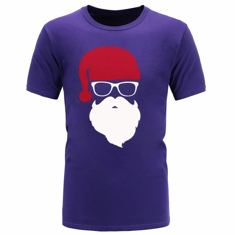 Хит! летняя брендовая Рождественская забавная футболка Дед Мороз Санта, праздничная Мужская хлопковая футболка с коротким рукавом, мужские футболки - Цвет: 3
