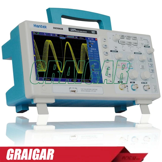 Cheap DSO5062B 60MHz 1GS/s 2 Channel 7'' LCD USB Digital Oscilloscope DSO-5062B Cheap DSO5062B 60MHz 1GS/s 2 Channel 7'' LCD USB Digital Oscilloscope DSO-5062B