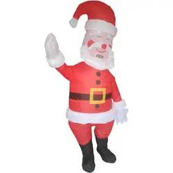 Надувной костюм Санта Клауса для взрослых, женский, мужской костюм для вечеринки на Рождество, Хэллоуин, розовый, коричневый