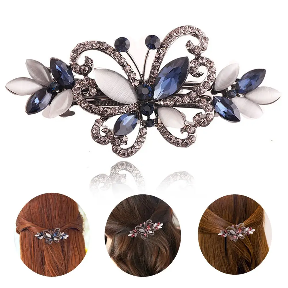 1PC Crystal Rhinestone Jewelry Hair clip Barrette Hairpin Headwear