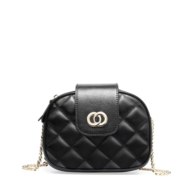 

Luxury designer designer handbags high quality leather handbags new fashion wild Messenger ladies rhombic chain bag women