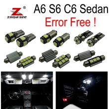 11 шт. x светодиодный купольный светильник для чтения интерьера, комплект посылка для Audi A6 S6 RS6 C6 sedan(2005-2011