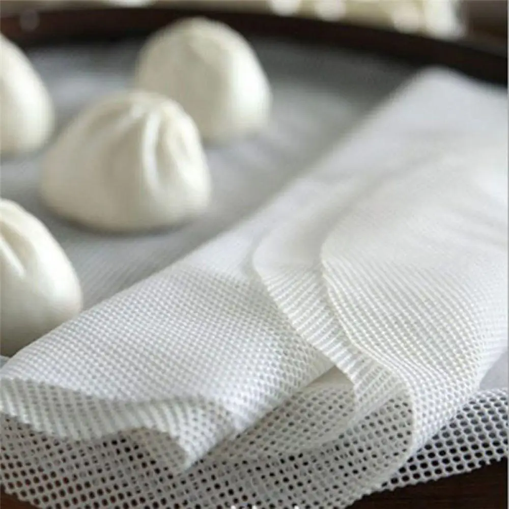 

Kitchen Non-Stick Round Buns/Bread Cooking Homdox Tools Silicone Mesh Stuffed Dumplings Pastry For Steamer Steamed Pad Mat