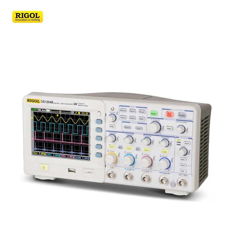 Цифровой цветной осциллограф RIGOL DS1104B 100 МГц 4 канала 2 г/локон 5 7 ''TFT LCD USB