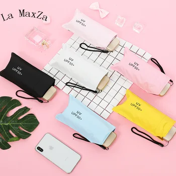 

Free shipping Anti-uv Pocket Mini Umbrella Rain Women Windproof Durable 5 Folding Umbrellas Sunscreen Portable Female Sunshade