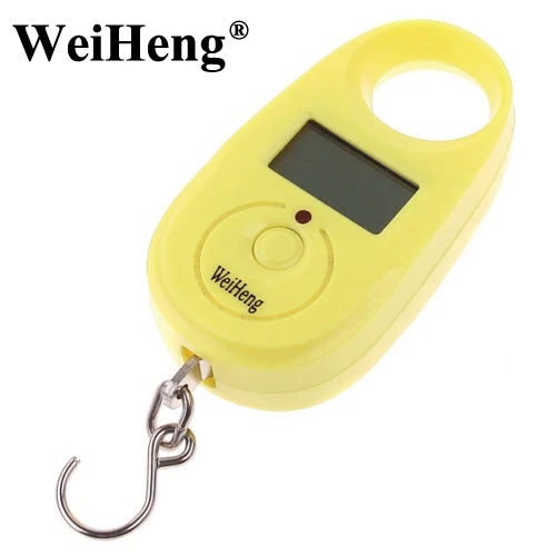 

WeiHeng 25Kg 55lb 5g Portable Mini Digital Hanging Luggage scale Travel Hook Hanging Weighing Scale