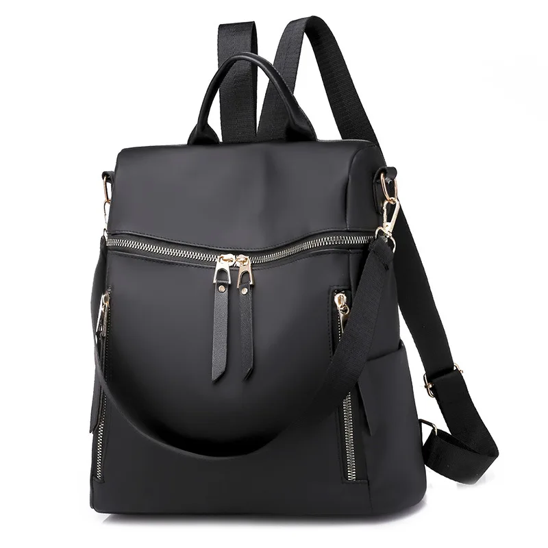 ZMQN, женский рюкзак,, повседневный рюкзак, Женская нейлоновая водонепроницаемая сумка, женские дешевые школьные сумки для девочек-подростков, A121 - Цвет: Black