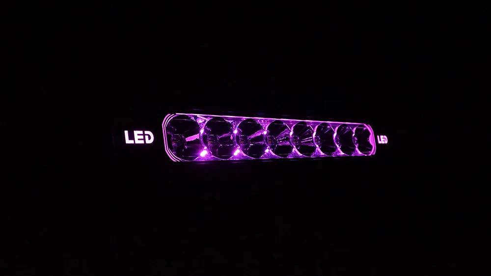single row rgb led light bar 22inch 20inch led work light bar 72w led driving light headlight headlamp fog foglight heavy duty truck off road vehicles tractor hook machine atv utv pickup 4x4 4wd auxliary  (5)
