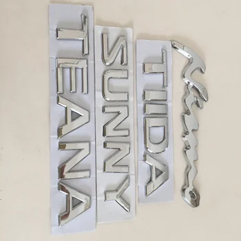 

10pcs ABS nismo SUNNY TIIDA TEANA car Letter Rear trunk Decals Emblem badge sticker Decal Car styling auto Accessories