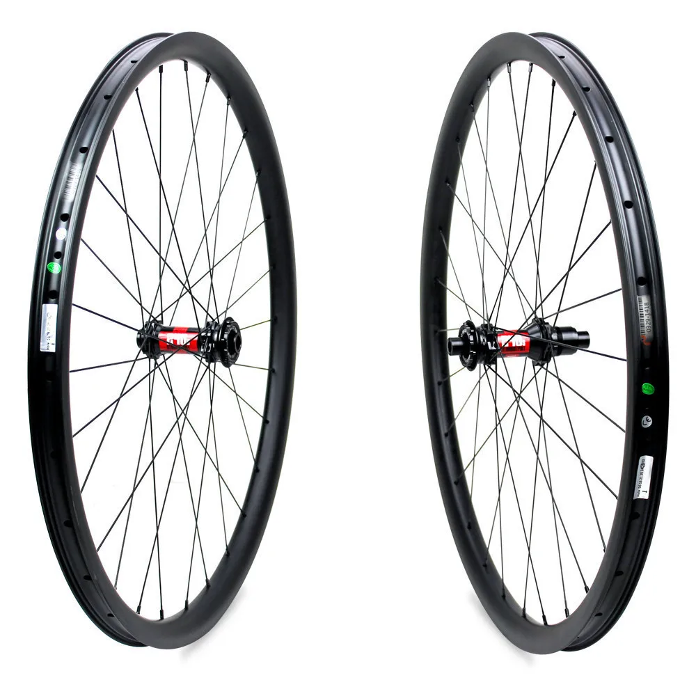 Clearance High-end 355g 29er MTB Rim Mountain Bike Carbon Wheel Tubeless Ready XC Wheelset Hookless with  DT Swiss 240 MTB 12 Speed Hub 10