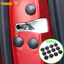 12Pc Parafuso Fechadura Da Porta de Carro Protetor de Capa Para Nissan Qashqai Xtrail J11 J10 T30 T31 T32 Versa Juke Murano sentra Altima