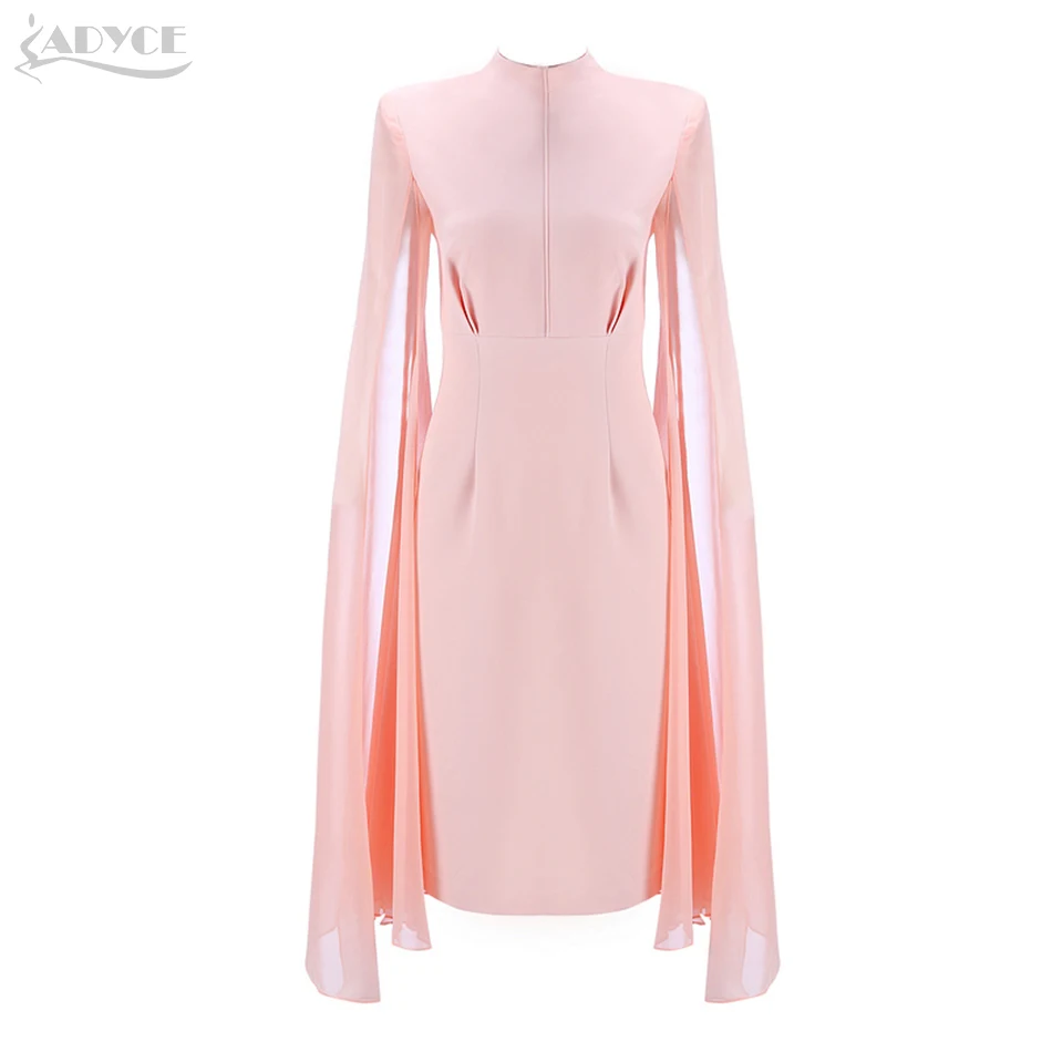 ADYCE 2018 Sexy Women Bodycon Summer Dresses Pink O-Neck Batwing Sleeve Knee Length Luxury Celebrity Runway Dress Club Vestidos ADYCE 2018 Sexy Women Bodycon Summer Dresses Pink O-Neck Batwing Sleeve Knee Length Luxury Celebrity Runway Dress Club Vestidos
