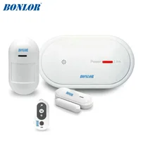 BONLOR Wireless WiFi GSM Alarm System Android ios APP Control home Security Alarm System with PIR motion sensor IP camera smoke