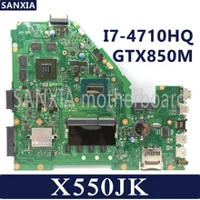 KEFU X550JD Laptop motherboard for ASUS X550JK X550JX FX50J ZX50J A550J X550J X550 Test original mainboard I7-4710HQ GTX850M