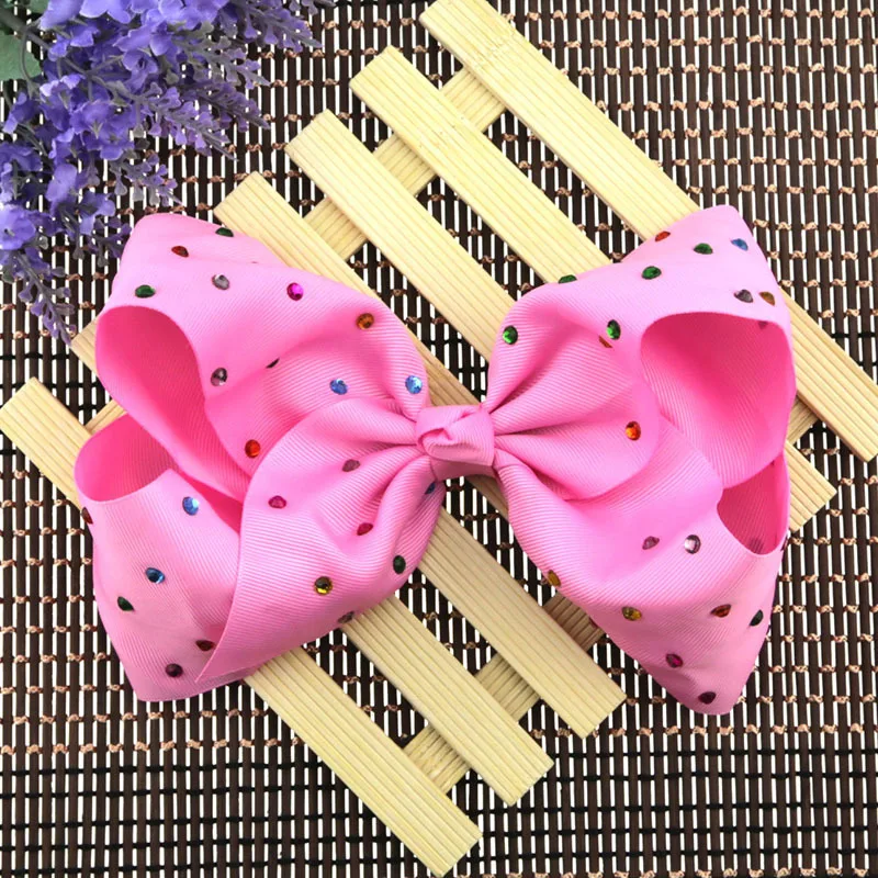 David accessories "* 6", украшенное стразами и кристаллами, банты для волос с зажимом для художественного оформления ногтей, ручная работа ремесла домашнего декора аксессуары 1 шт, сделай сам, ручная работа, 1Yc3116 - Цвет: 1059884008