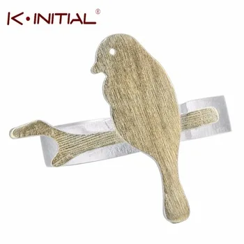 Kinitial 1Pcs Hot 925 Sterling Silver Jewelry Bird Tree Branches Rings For Women Girl Gift Opening Golden & Silver Bird Ring