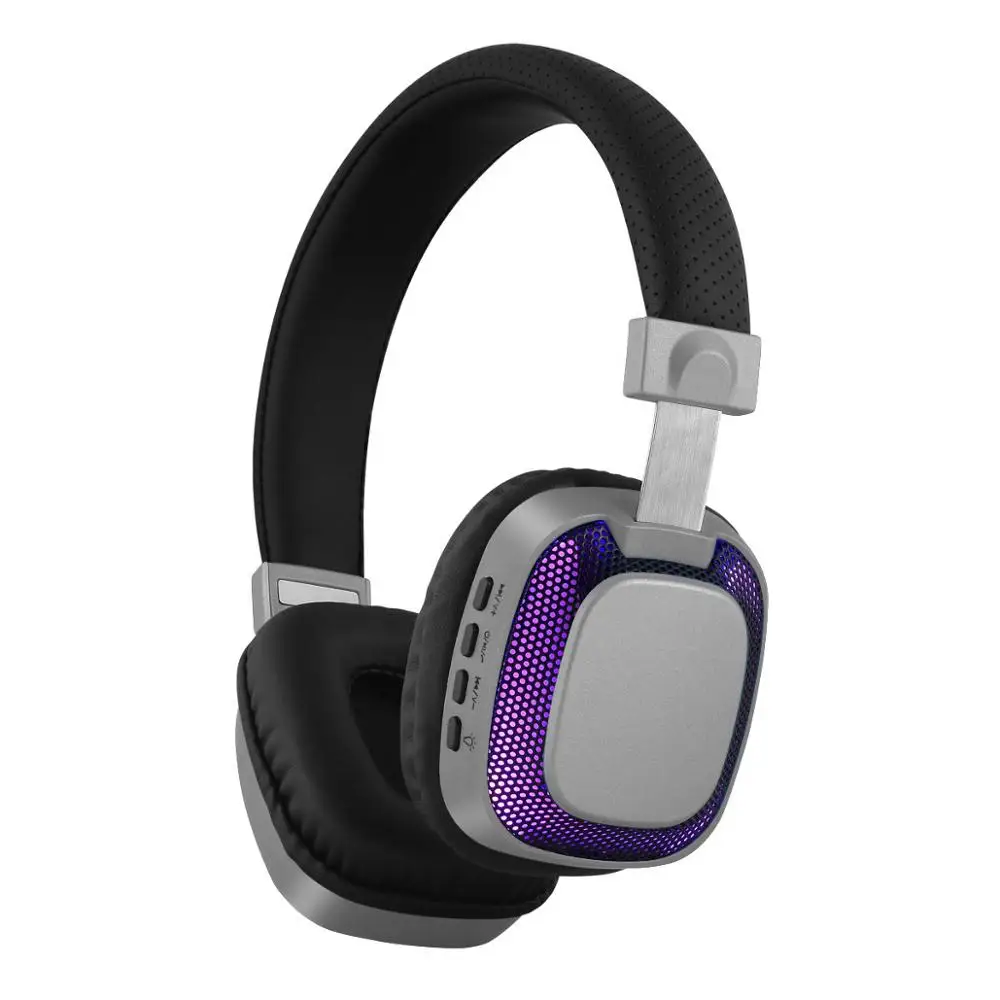 SOONHUA Bluetooth игровая гарнитура светодиодный освещение Беспроводной наушники стерео Водонепроницаемый наушников с беспроводной микрофон MP3 плеер - Цвет: 4